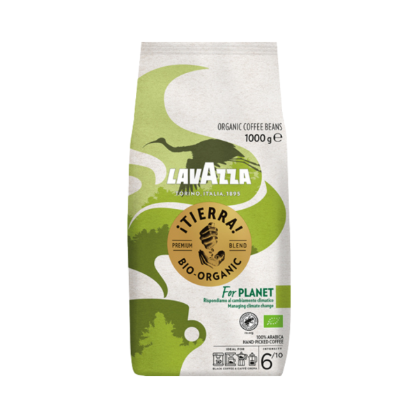 Lavazza ¡Tierra! Organic For Planet, Bio Kaffee, Ganze Bohne, 1kg